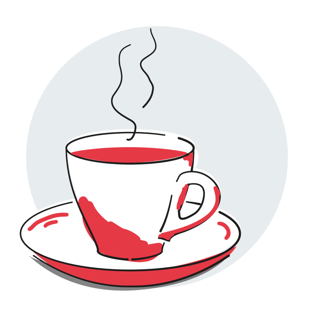 Icon: Kaffeetasse zum Kontakt aufnehmen